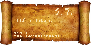 Illés Tiborc névjegykártya