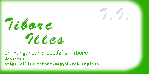 tiborc illes business card